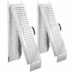 Rampes d'accès pliables 186 cm argent