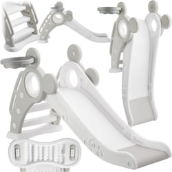 Tectake - Toboggan pliable joy pour enfants avec panier de basket - gris