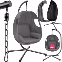 Description générale Le fauteuil suspendu Anika de tectake apporte une touche de confort et de style à votre intérieur ou ext ...
