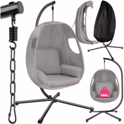 Description générale Donnez un nouvel élan à votre vie avec le fauteuil suspendu Anika de tectake. Son rembourrage extra-épai ...
