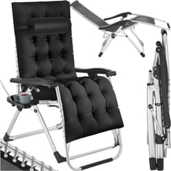 Chaise longue Pliable rembourrage et appui-tête amovibles