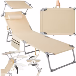 Bain de soleil pliable  beige