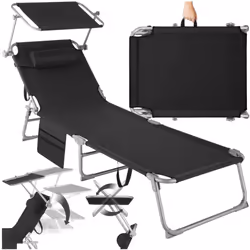 Bain de soleil pliable  noir