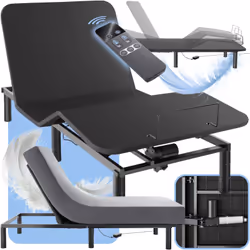 Découvrez un confort de sommeil ultime avec le sommier électrique Easy Flex de tectake. Ce sommier allie technologie avancée  ...