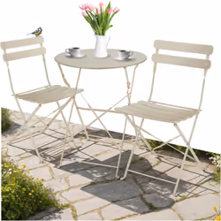 Découvrez l'ensemble bistrot Frieda de tectake, la solution parfaite pour des moments élégants et confortables en plein air. ...