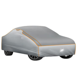 Bâche de voiture imperméable et respirant, avec couche en mousse de 4 mm S (406 x 165 x 120 cm) gris