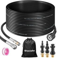 Kit de nettoyage et de débouchage de canalisations avec sac de rangement inclus  noir