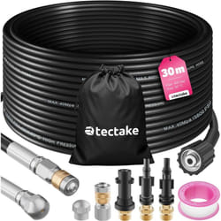 Kit de nettoyage et de débouchage de canalisations avec sac de rangement inclus  noir