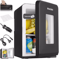 Mini-réfrigérateur portable fonction de refroidissement et de chauffage 2-en-1 noir
