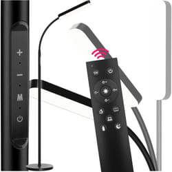 Tectake - Lampe de sol Prisma led, 5 modes d'éclairage, 12 w, dimmable -