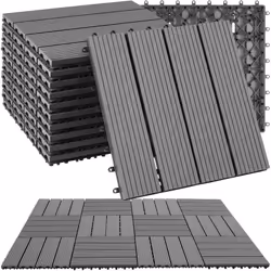 Apportez style et fonctionnalité à votre extérieur avec les dalles de terrasse Tegulas de tectake. Faciles à poser grâce à un ...