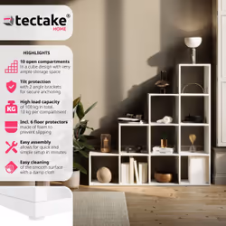 TecTake 405225 étagères Blanc