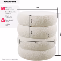 TecTake 405227 pouf - Vue supplémentaire 6
