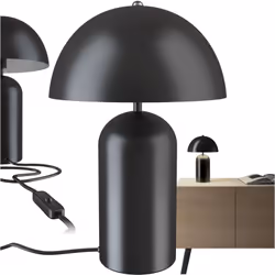 Une tendance lumineuse La petite lampe de table rétro Altea de tectake séduit par un design charmant en forme de champignon,  ...