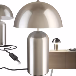 Une tendance lumineuse La petite lampe de table rétro Altea de tectake séduit par un design charmant en forme de champignon,  ...