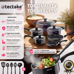 TecTake 405299 lot de casseroles