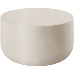 Table basse ronde design minimaliste  blanc - TU