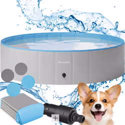 Un plaisir de baignade optimal Avec la piscine pour chiens Nele de tectake, offrez à votre fidèle ami des moments rafraîchiss ...