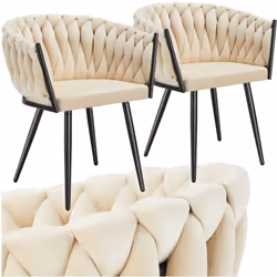 Découvrez le confort ultime et le design moderne avec le lot de 2 chaises de salle à manger Astano de tectake. Ces chaises ét ...