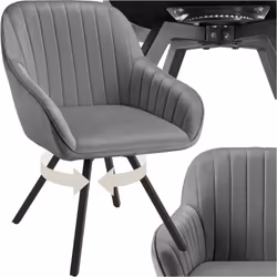 Découvrez un confort ultime et un design moderne avec le fauteuil pivotant à accoudoirs Snug de tectake. Ce meuble élégant es ...
