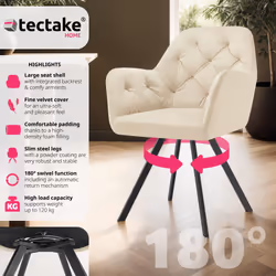 TecTake 405337 chaise restaurant