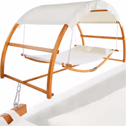 Une ambiance de vacances dans votre propre jardin Avec le hamac Locarno de tectake vous vivez une détente de rêve en plein ai ...