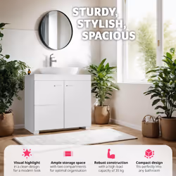 TecTake 405365 armoire de rangement de salle de bain