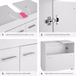 TecTake 405365 armoire de rangement de salle de bain - Vue supplémentaire 4