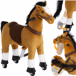 Design réaliste pour un plaisir de jeu sans limites Découvrez le cheval à bascule de tectake qui fera battre le cœur des peti ...