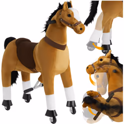 Design réaliste pour un plaisir de jeu sans limites Découvrez le cheval à bascule de tectake qui fera battre le cœur des peti ...