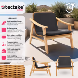 TecTake 405376 chaise d'extérieur