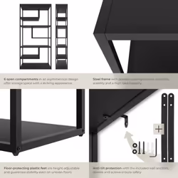 Étagère look industriel noir - Vue supplémentaire 4
