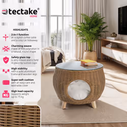 TecTake 405380 Table à café, latérale et de salon