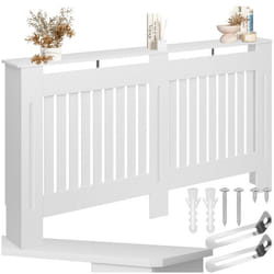 Cache-radiateur Design À Lattes Étagère De Rangement 152,5x19x82cm