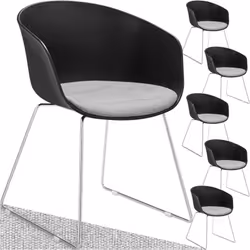 Quand un design moderne rencontre le confort ultime Avec les fauteuils en plastique Logart de tectake, vous optez pour des me ...