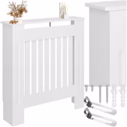 Un élément tendance Avec son design à lattes élégant le cache-radiateur Vila de tectake ne se contente pas d'apporter des not ...