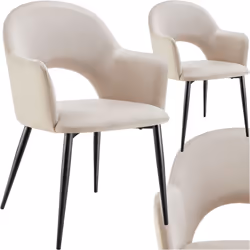 Confort rencontre un design élégant Les élégants fauteuils Sachel de tectake en ensemble compact de 2 pièces convainquent sur ...