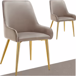 Les chaises rembourrées Avane de tectake allient élégance et confort dans un meuble. Avec leur revêtement en velours luxueux, ...