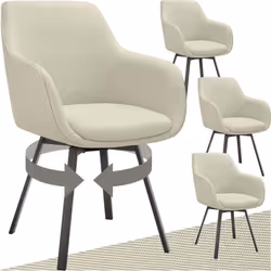 Le complément parfait pour votre maison Le fauteuil pivotant Alicon de tectake allie fonctionnalité moderne et design élégant ...