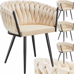 Découvrez le confort ultime et le design moderne avec le lot de 4 chaises de salle à manger Astano de tectake. Ces chaises ét ...