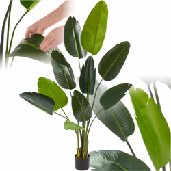 Un véritable atout pour votre maison L'arbre artificiel oiseau du paradis Tropic de tectake impressionne par son allure uniqu ...