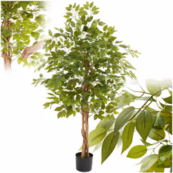 Une touche de verdure pour chaque ambiance Le ficus artificiel Fida de tectake est le choix parfait pour tous ceux qui recher ...