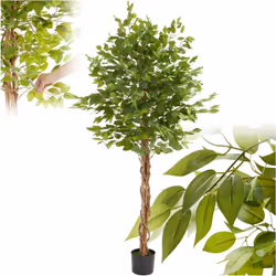 Une touche de verdure pour chaque ambiance Le ficus artificiel Fida de tectake est le choix parfait pour tous ceux qui recher ...