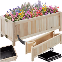 Carré potager pliable  marron