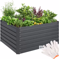 Jardinage facile Découvrez le carré potager Blomma de tectake – le choix idéal pour transformer votre jardin en une oasis ver ...