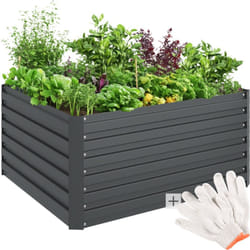 Carré potager blomma 650L en acier 120 x 100 56 cm -
