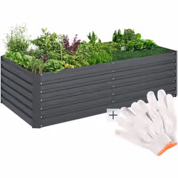 Le plaisir de jardiner Découvrez la jardinière surélevée Blomma de tectake : la solution idéale pour tous les amateurs de jar ...