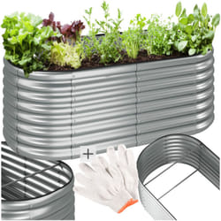 Tectake - Carré potager en acier galvanisé