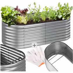 Ergonomique, spacieux, pratique Transformez votre espace extérieur avec le carré potager Flormma de tectake et profitez du ja ...