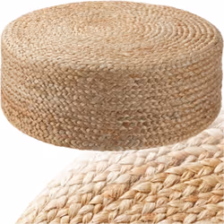 Un incontournable élégant Le pouf Banno Elipse fait main de tectake apporte un style bohème raffiné directement chez vous. Av ...